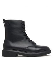 Calvin Klein Trzewiki Sporty Boot Lace Up Lth HW0HW03188 Czarny. Czarne botki damskie Calvin Klein, bez wzorów, ze skóry, sportowe, bez obcasa, na płaskiej podeszwie, bez zapięcia. Za 699.99 zł.