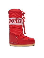 Moon Boot Śniegowce 80D1400440 D Czerwony. Czerwone buty zimowe męskie Moon Boot, bez wzorów, ze skóry, bez obcasa, bez zapięcia. Za 469.99 zł.