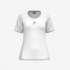 CLUB 25 TECH T-Shirt Women. Białe t-shirty damskie Head, m, bez wzorów, z meshu, sportowe, bez kołnierzyka, bez ramiączek. W wyprzedaży za 153.00 zł.