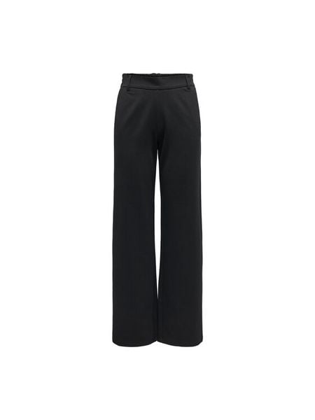 ONLY Spodnie materiałowe Poptrash 15341829 Czarny Straight Fit. Czarne spodnie materiałowe damskie ONLY, bez wzorów, z materiału. Za 169.99 zł.