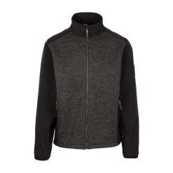 Męska Kurtka Soft Shell Mariano DLX. Czarne kurtki męskie Trespass, l, bez wzorów, z dzianiny, bez kaptura, trekkingowe. Za 310.99 zł.