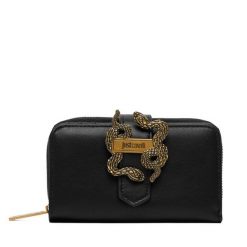 Portfel Just Cavalli. Czarne portfele damskie Just Cavalli. Za 389.99 zł.
