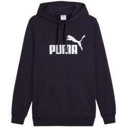 Bluza męska Puma ESS No.1 Logo Hoodie TR. Białe bluzy męskie Puma, l, bez wzorów, bez kaptura, na fitness i siłownię. Za 159.00 zł.