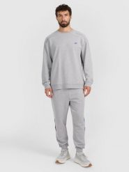 4F Bluza dresowa nierozpinana bez kaptura męska - szara M. Szare bluzy męskie 4F, m, bez wzorów, z bawełny, bez ramiączek, bez kaptura. W wyprzedaży za 99.99 zł.