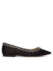 Eva Minge Baleriny MILA-V1166-28-1 Czarny. Czarne balerinki damskie Eva Minge, bez wzorów, z materiału, bez obcasa, bez zapięcia. Za 343.99 zł.