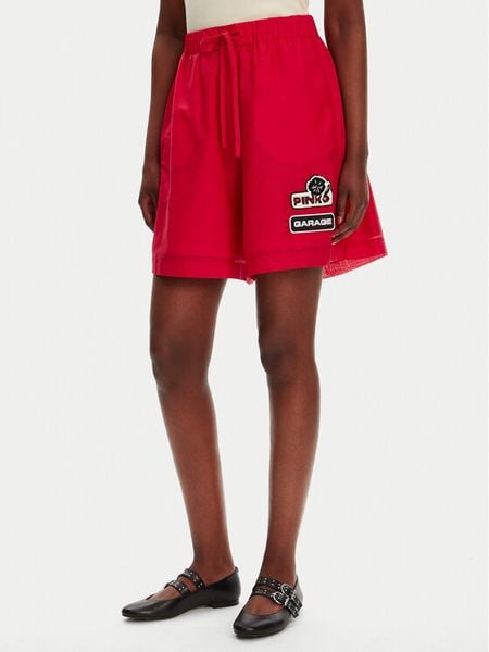 PINKO Szorty materiałowe Lewis 105243 A2M7 Czerwony Regular Fit. Czerwone szorty damskie Pinko, bez wzorów, z bawełny. Za 1,289.00 zł.