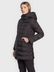CMP Płaszcz zimowy 32K3126 Czarny Regular Fit. Czarne płaszcze damskie CMP, na zimę, bez wzorów, z syntetyku, bez kołnierzyka, bez kaptura. Za 539.99 zł.