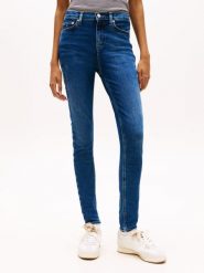 Tommy Jeans Dżinsy skinny - Nora Kobiety Bawełna niebieski, 25-30. Niebieskie jeansy damskie Tommy Jeans, bez wzorów, z bawełny. Za 279.95 zł.