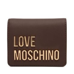 Portfel LOVE MOSCHINO. Brązowe portfele damskie Love Moschino. Za 399.99 zł.