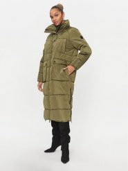 ONLY Płaszcz zimowy Nora 15294315 Zielony Regular Fit. Zielone płaszcze damskie ONLY, na zimę, l, bez wzorów, z syntetyku, bez kołnierzyka, bez kaptura. Za 449.99 zł.