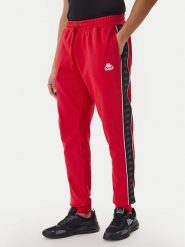 Kappa Spodnie dresowe Banda Alanz 3 321Y8FW Czerwony Comfort Fit. Czerwone spodnie sportowe męskie Kappa, m, bez wzorów, z bawełny. Za 179.99 zł.