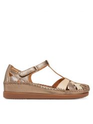 Pikolinos Sandały W8K-0705Clc1 Beżowy. Brązowe sandały damskie Pikolinos, bez wzorów, ze skóry, bez obcasa, na płaskiej podeszwie, bez zapięcia. Za 519.99 zł.
