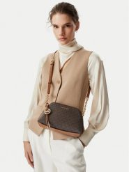 MICHAEL Michael Kors Torebka Freddie 32T6GX4C1B Brązowy ciemny. Brązowe listonoszki damskie MICHAEL Michael Kors, bez wzorów, ze skóry, bez dodatków. Za 1,019.00 zł.