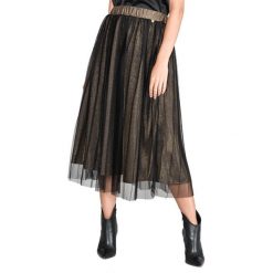 TWINSET Spódnica Czarny Złoty. Czarne spódnice damskie Twinset, s, bez wzorów, z materiału. Za 774.95 zł.