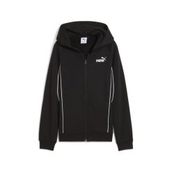 Młodzieżowa bluza z kapturem PUMA Sport na zamek PUMA Black. Czarna bluzy damskie Puma, m, bez wzorów, młodzieżowe, bez ramiączek, z kapturem. Za 229.00 zł.