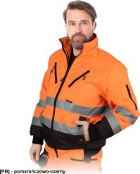 Kurtka męska R.E.I.S. LH-XVERT-XR - Kurtka ochronna ocieplana XVERT, tkana - pomarańczowo-czarny 3XL. Brązowe kurtki męskie R.E.I.S., m, bez wzorów, bez kaptura. Za 160.78 zł.
