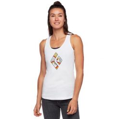 Koszulka bez rękawów Damska Black Diamond Rainbow Diamond Tank. Białe koszulki sportowe damskie Black Diamond, l, bez wzorów, bez ramiączek. Za 195.00 zł.