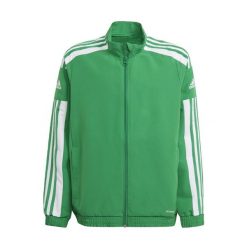 Kurtka adidas Squadra 21 Zielona. Białe kurtki sportowe męskie Adidas, bez wzorów, z poliesteru, bez kaptura, do piłki nożnej. W wyprzedaży za 158.70 zł.