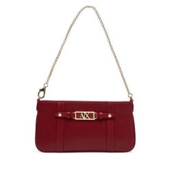 Torebka Armani Exchange. Czarne torebki do ręki damskie Armani Exchange, bez wzorów, bez dodatków. Za 489.99 zł.