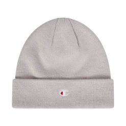 Czapka Champion Beanie Cap. Szare czapki damskie Champion, na zimę, bez wzorów, z materiału. Za 62.99 zł.