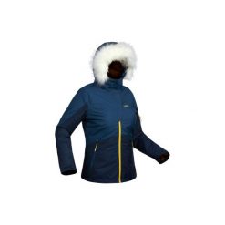 Kurtka narciarska 180 damska. Fioletowe kurtki sportowe damskie WED'ZE, xl, bez wzorów, z materiału, bez ramiączek, bez kaptura, narciarskie. Za 179.99 zł.