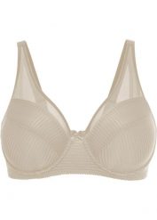 Biustonosz minimizer z siateczką. Czarne biustonosze bonprix, bez wzorów. Za 77.99 zł.