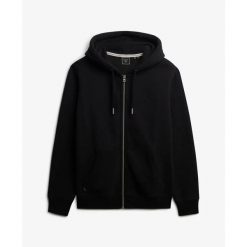 Bluza z kapturem Superdry Vintage Logo. Czarne bluzy męskie Superdry, m, bez wzorów, klasyczne, bez ramiączek, z kapturem. Za 339.80 zł.