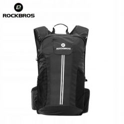 Plecak rowerowy sportowy Rockbros H9-BK. Czarne plecaki męskie ROCKBROS, bez wzorów, z materiału, sportowe. Za 119.99 zł.