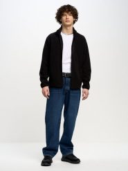 Bluza męska polarowa rozpinana czarna Malkom 906. Czarne bluzy sportowe męskie BIG STAR, na jesień, l, bez wzorów, z dzianiny, bez kaptura. W wyprzedaży za 199.99 zł.