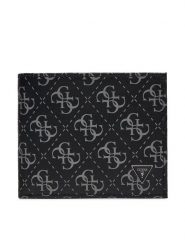 Guess Portfel Vezzola Leather Slg SMVELE LEA20 Czarny. Czarne portfele męskie Guess, z aplikacjami, ze skóry. Za 339.99 zł.