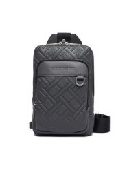 Tommy Hilfiger Saszetka Th Flag Slingpack AM0AM14430 Szary. Szare saszetki i nerki męskie Tommy Hilfiger, bez wzorów, ze skóry. Za 489.99 zł.