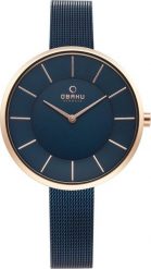 Zegarek OBAKU Zegarek damski Obaku Denmark V185LXVLML niebieski. Niebieskie zegarki damskie OBAKU. Za 491.00 zł.