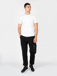 Les Hommes Spodnie "Comfy Classic" | LBP1007305U | Mężczyzna | Czarny. Czarne spodnie materiałowe męskie Les Hommes, bez wzorów, z elastanu. W wyprzedaży za 899.00 zł.