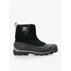 Buty zimowe męskie Sorel Buxton Pull On Boot WP. Czarne buty zimowe męskie Sorel, na zimę, bez wzorów, bez obcasa, bez zapięcia. Za 445.99 zł.