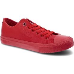 Czerwone Trampki Cross Jeans Codzienne Buty Damskie. Czerwone trampki i tenisówki damskie Cross Jeans, bez wzorów, z jeansu, bez zapięcia. Za 89.99 zł.