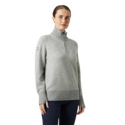 Sweter damski Helly Hansen Arctic Iceland. Szare swetry nierozpinane damskie Helly Hansen, bez wzorów, sportowe, bez kołnierzyka, bez ramiączek. W wyprzedaży za 716.00 zł.