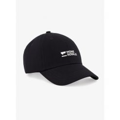 Czapka z daszkiem Mons Royale Original Cap - black/white. Czarne czapki damskie Mons Royale, bez wzorów, sportowe. Za 114.99 zł.