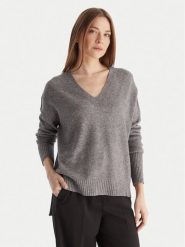Kontatto Sweter 3M0842C Szary Relaxed Fit. Szare swetry nierozpinane damskie Kontatto, m, bez wzorów, z syntetyku, bez kołnierzyka, bez ramiączek. Za 339.99 zł.