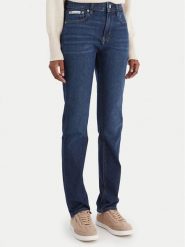 Calvin Klein Jeans Jeansy Mid Rise Slim Blue Orbit LV047C778G Niebieski Slim Fit. Niebieskie jeansy damskie Calvin Klein Jeans, bez wzorów, z bawełny. Za 429.99 zł.