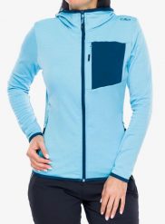 Bluza polarowa damska CMP Solvixa. Niebieskie bluzy damskie CMP, m, bez wzorów, z elastanu, bez ramiączek, bez kaptura. Za 269.49 zł.