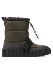 Jenny Fairy Śniegowce H17125Y-1 Khaki. Brązowe śniegowce damskie Jenny Fairy, z materiału, bez zapięcia. Za 199.99 zł.