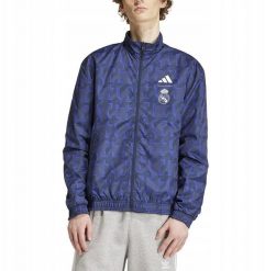 Bluza adidas Real Madryt Anthem Jacket IQ0549. Bluzy męskie Adidas, m, bez wzorów, bez ramiączek, bez kaptura. Za 501.99 zł.