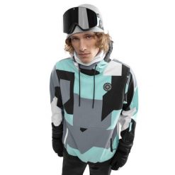 Kurtka snowboardowa męska W1 Ushuaia. Niebieskie kurtki męskie SIROKO, na zimę, m, bez wzorów, z materiału, wakacyjne, z kapturem. Za 255.00 zł.