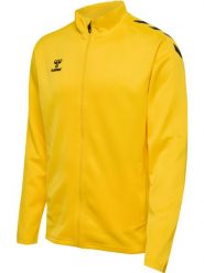 Bluza dresowa zapinana na zamek błyskawiczny Hummel Core XK. Żółte bluzy damskie Hummel, xl, bez wzorów, z dresówki, eleganckie, bez ramiączek, bez kaptura. Za 246.10 zł.