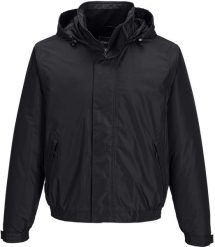 S503 - Kurtka ocieplana Bomber Calais - czarny L. Czarne kurtki męskie Portwest, l, bez wzorów, bez kaptura. Za 183.00 zł.