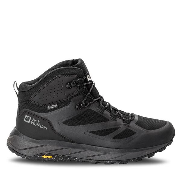 Trekkingi Jack Wolfskin. Czarne buty sportowe męskie Jack Wolfskin, bez wzorów, bez zapięcia, trekkingowe. Za 879.99 zł.