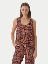 LOLA CASADEMUNT Top MS2615033 Brązowy Regular Fit. Brązowe topy damskie LOLA CASADEMUNT, m, bez wzorów, z wiskozy, bez kołnierzyka, bez ramiączek. Za 374.99 zł.