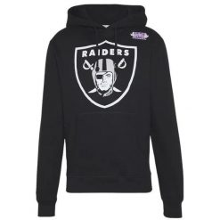 Hoodie Oakland Raiders superbowl 80s Howie Long. Czarne bluzy męskie Mitchell & Ness, m, bez wzorów, z dresówki, bez ramiączek, z kapturem. Za 486.50 zł.
