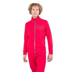 Bluza męska Rossignol Blackside Fleece Fz. Czerwone bluzy męskie Rossignol, na zimę, m, bez wzorów, sportowe, bez ramiączek, bez kaptura. Za 419.99 zł.
