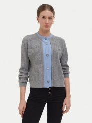 Liu Jo Kardigan WF6108 MA88R Szary Regular Fit. Szare kardigany damskie Liu Jo, xs, bez wzorów, z wełny, bez kołnierzyka. Za 819.99 zł.